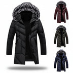 Men's Winter Jacket Lined Hooded Cold Weather Coat