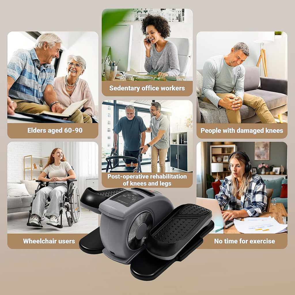 Mini Electric Elliptical Leg Exerciser – Seated Home Exercise