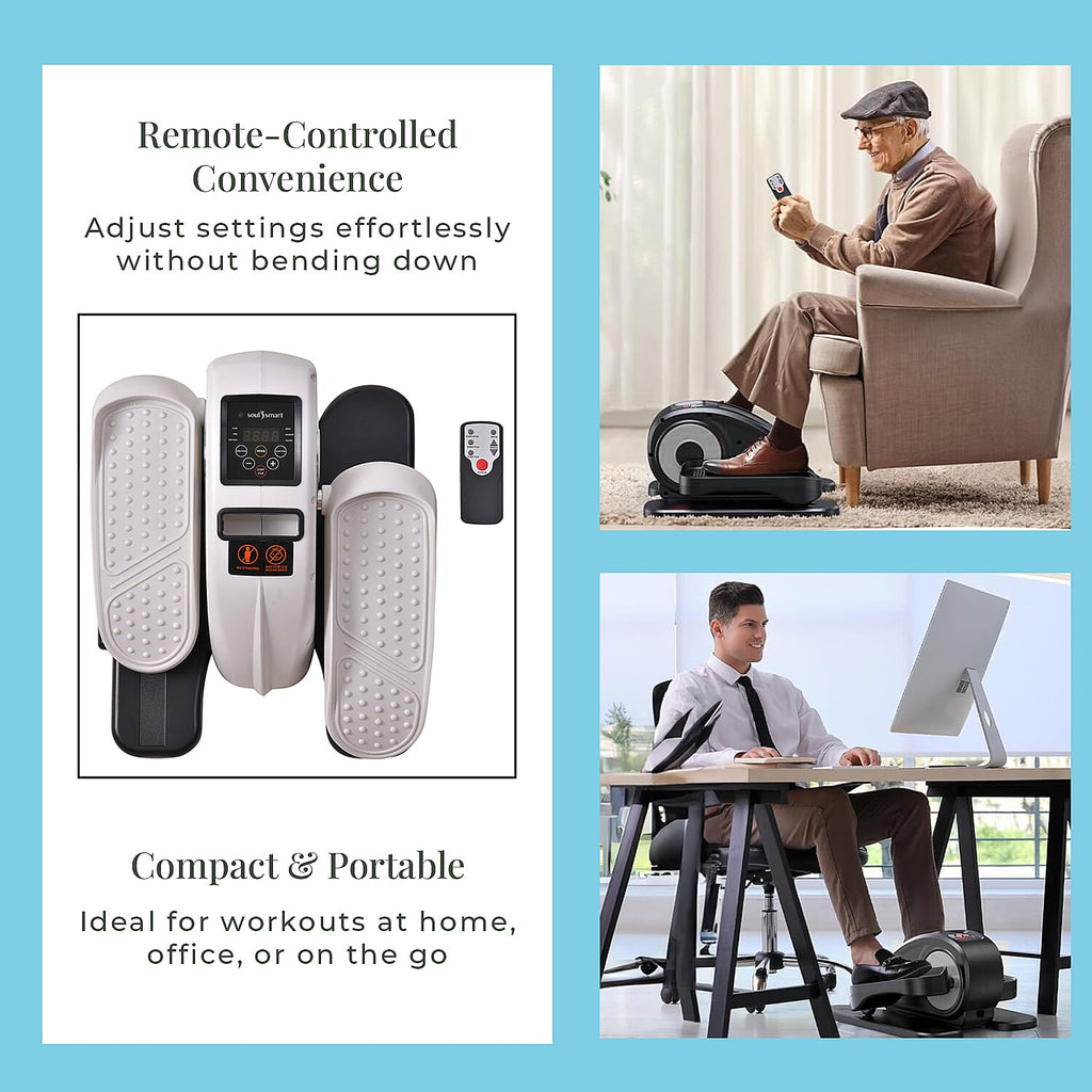 Mini Electric Elliptical Leg Exerciser – Seated Home Exercise