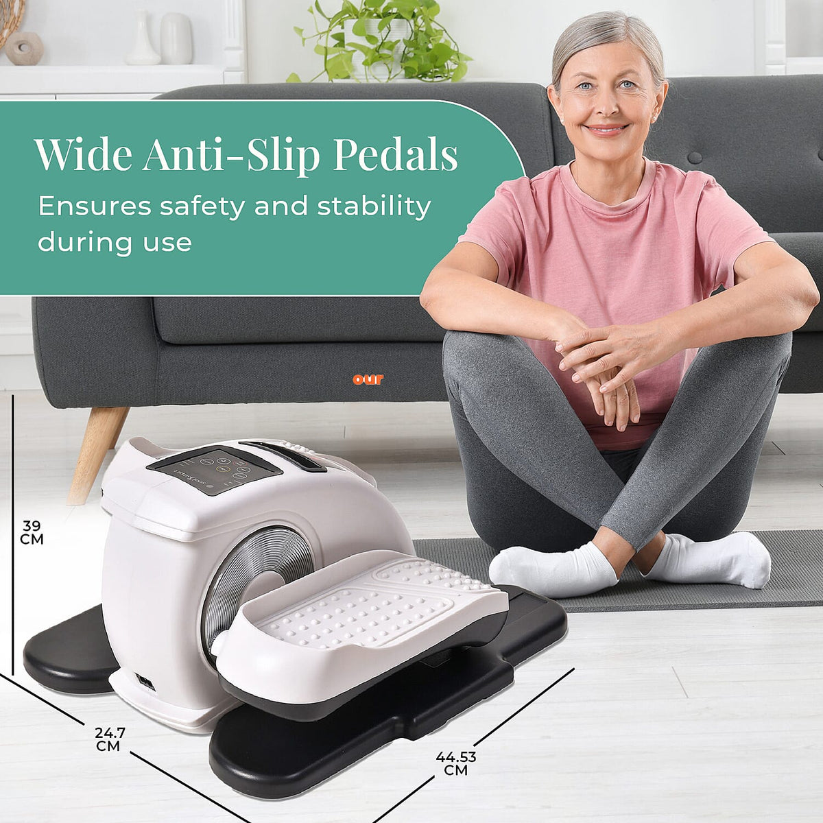 Mini Electric Elliptical Leg Exerciser – Seated Home Exercise