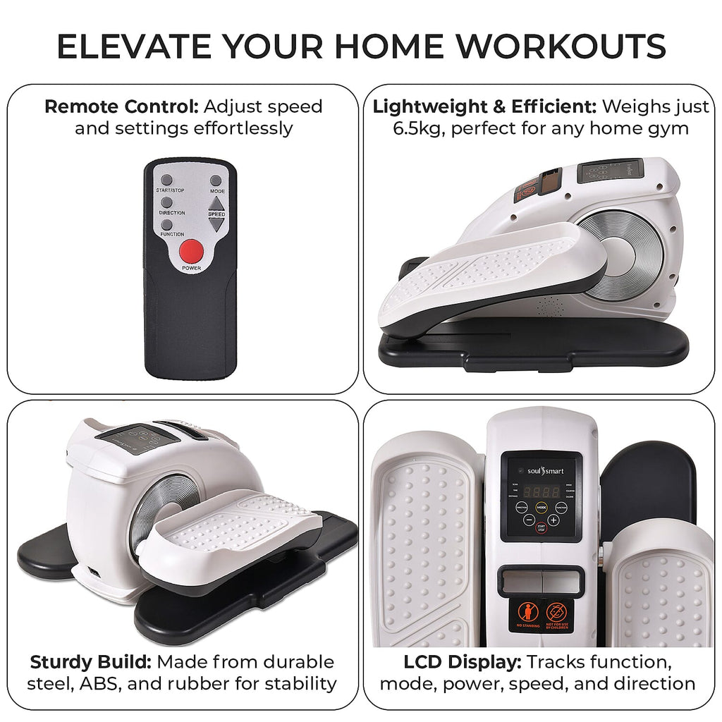 Mini Electric Elliptical Leg Exerciser – Seated Home Exercise