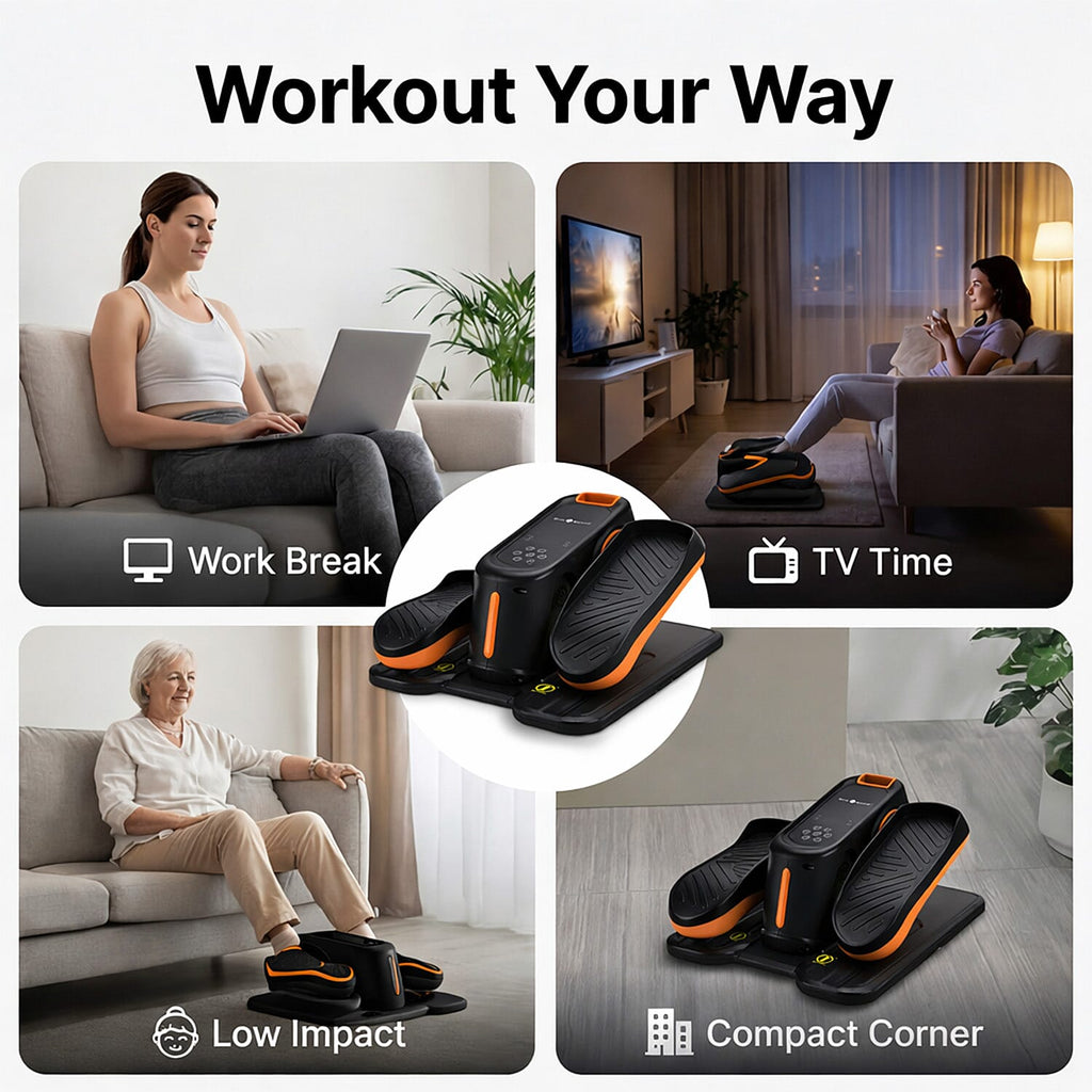 Mini Electric Elliptical Leg Exerciser – Seated Home Exercise