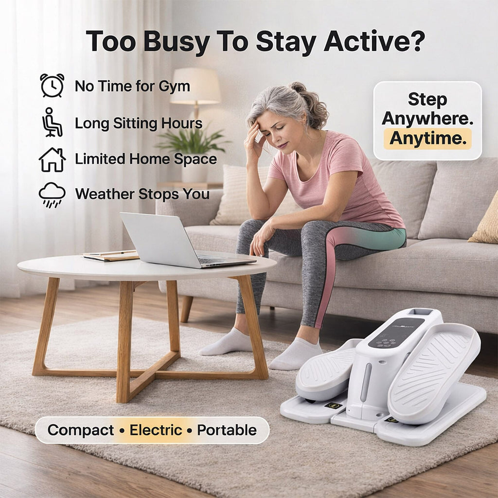 Mini Electric Elliptical Leg Exerciser – Seated Home Exercise