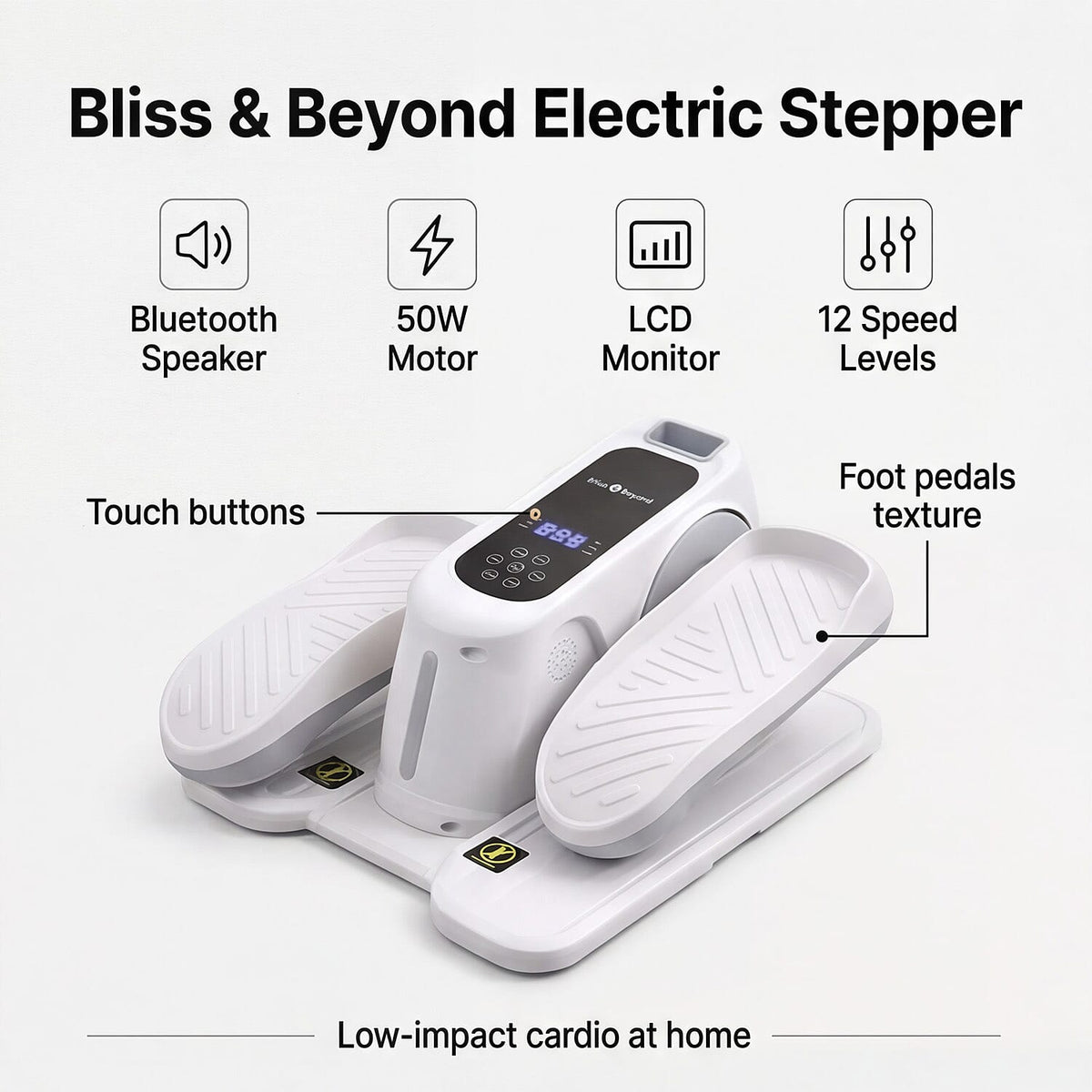 Mini Electric Elliptical Leg Exerciser – Seated Home Exercise