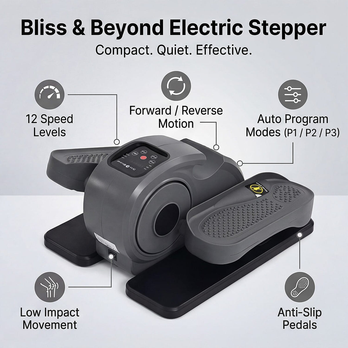 Mini Electric Elliptical Leg Exerciser – Seated Home Exercise