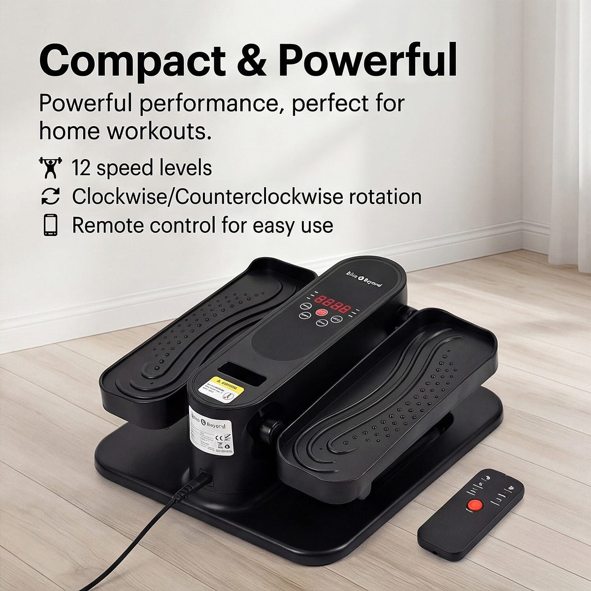 Mini Electric Elliptical Leg Exerciser – Seated Home Exercise