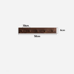 Minimalist Wooden Wall Coat Rack Handmade Solid Wood Peg Rail with Round Hooks for Entryway Hallway and Bedroom