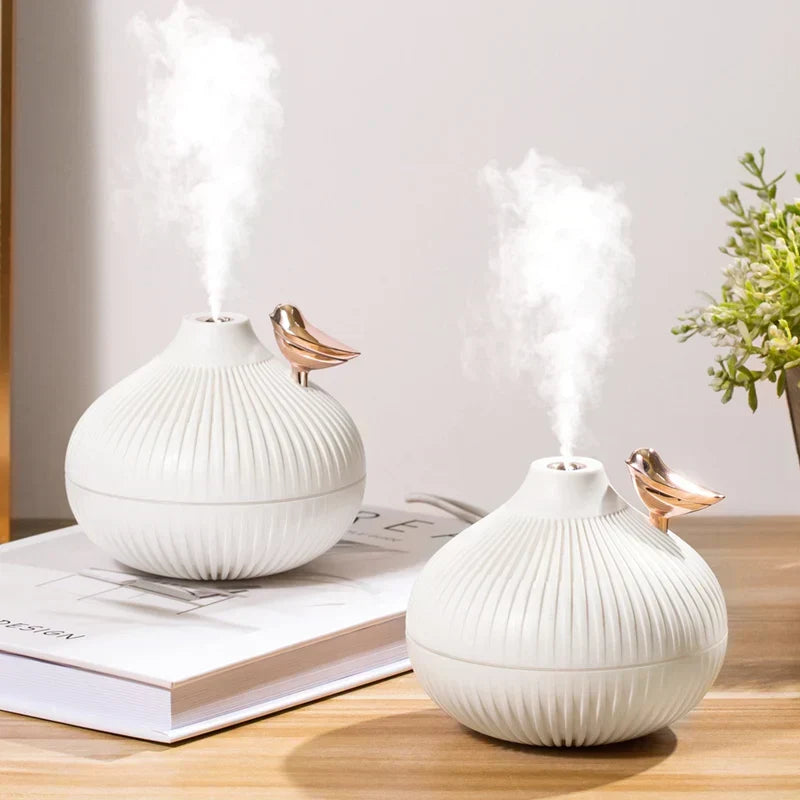 MistGlow USB Humidifier – Quiet & Compact with LED Night Light & Mood Lighting
