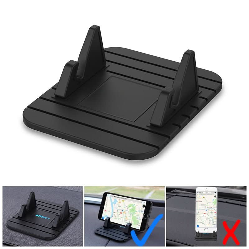 Mobile phone holder for car | Dashboard mount | Non-slip silicone base | GripMate