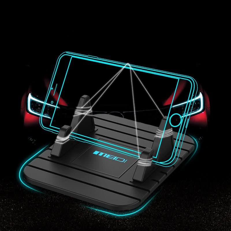 Mobile phone holder for car | Dashboard mount | Non-slip silicone base | GripMate