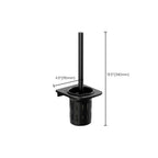 Modern Aluminium Bathroom Accessory Set – Matte Black Shelf, Towel Holder & Paper Holder