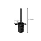 Modern Aluminium Bathroom Accessory Set – Matte Black Shelf, Towel Holder & Paper Holder