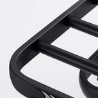 Modern Aluminium Bathroom Accessory Set – Matte Black Shelf, Towel Holder & Paper Holder