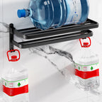 Modern Aluminium Bathroom Accessory Set – Matte Black Shelf, Towel Holder & Paper Holder