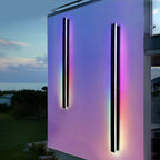 Modern Black LED Wall Light for Garden and Terrace