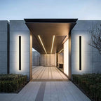 Modern Black LED Wall Light for Garden and Terrace