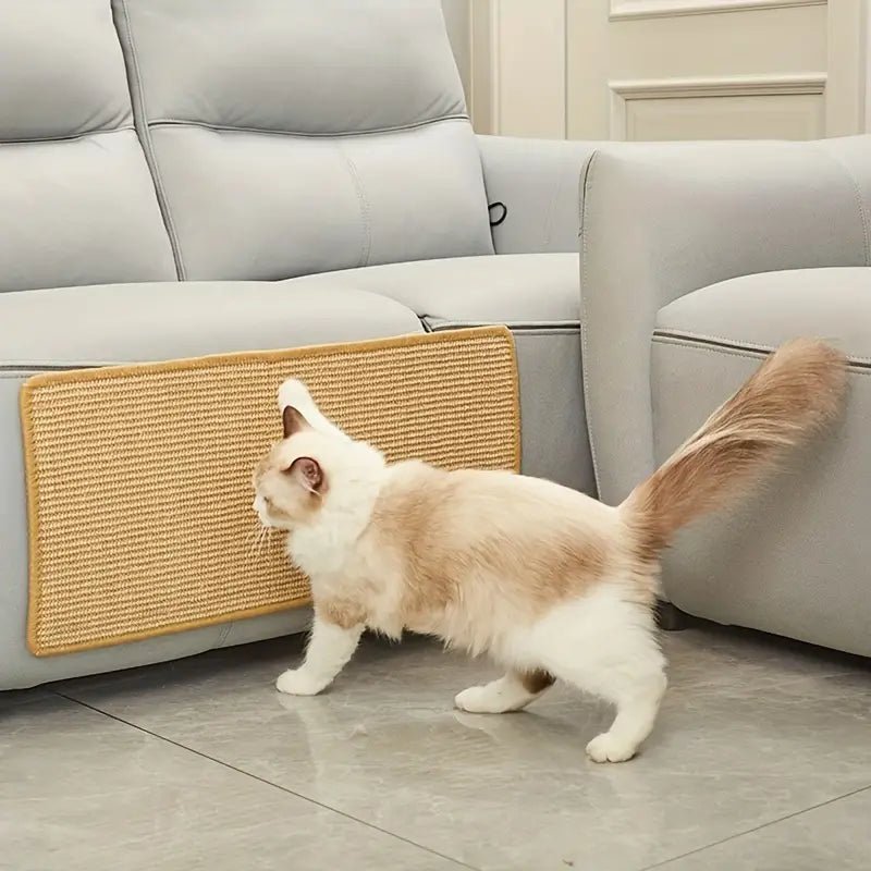 Modern cat scratching post for claw care and play