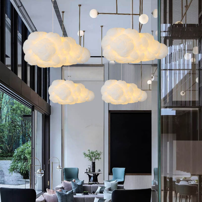 Modern Cloud Ceiling Light with Adjustable Height