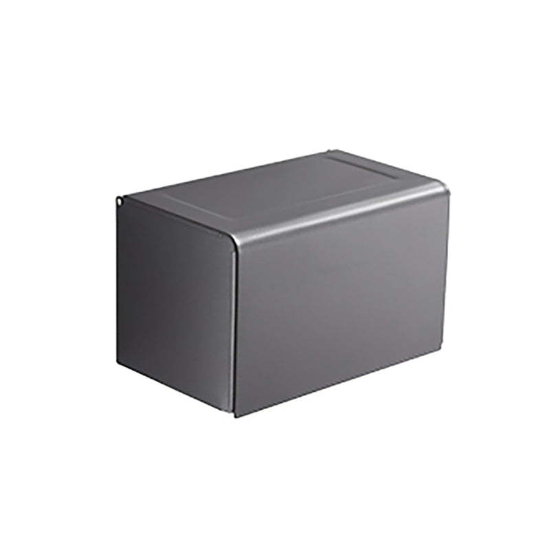Modern grey bathroom fixture set – towel bar, shelf and accessories