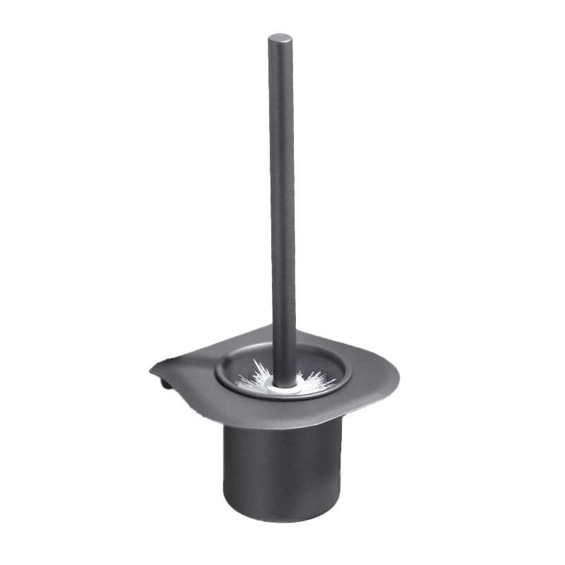 Modern grey bathroom fixture set – towel bar, shelf and accessories
