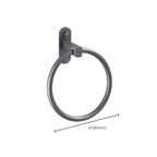 Modern grey bathroom fixture set – towel bar, shelf and accessories