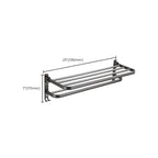 Modern grey bathroom fixture set – towel bar, shelf and accessories