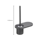 Modern grey bathroom fixture set – towel bar, shelf and accessories