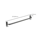 Modern grey bathroom fixture set – towel bar, shelf and accessories