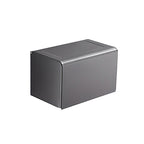 Modern grey bathroom fixture set – towel bar, shelf and accessories