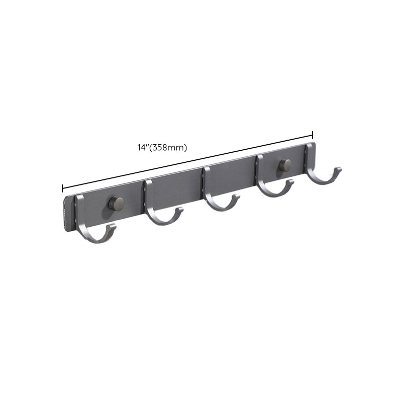 Modern grey bathroom fixture set – towel bar, shelf and accessories