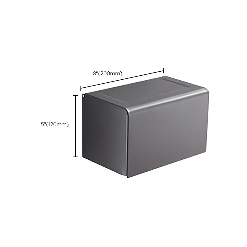 Modern grey bathroom fixture set – towel bar, shelf and accessories