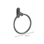 Modern grey bathroom fixture set – towel bar, shelf and accessories