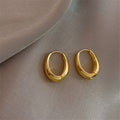 Modern Hoop Earrings with Geometric Design