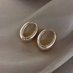 Modern Hoop Earrings with Geometric Design
