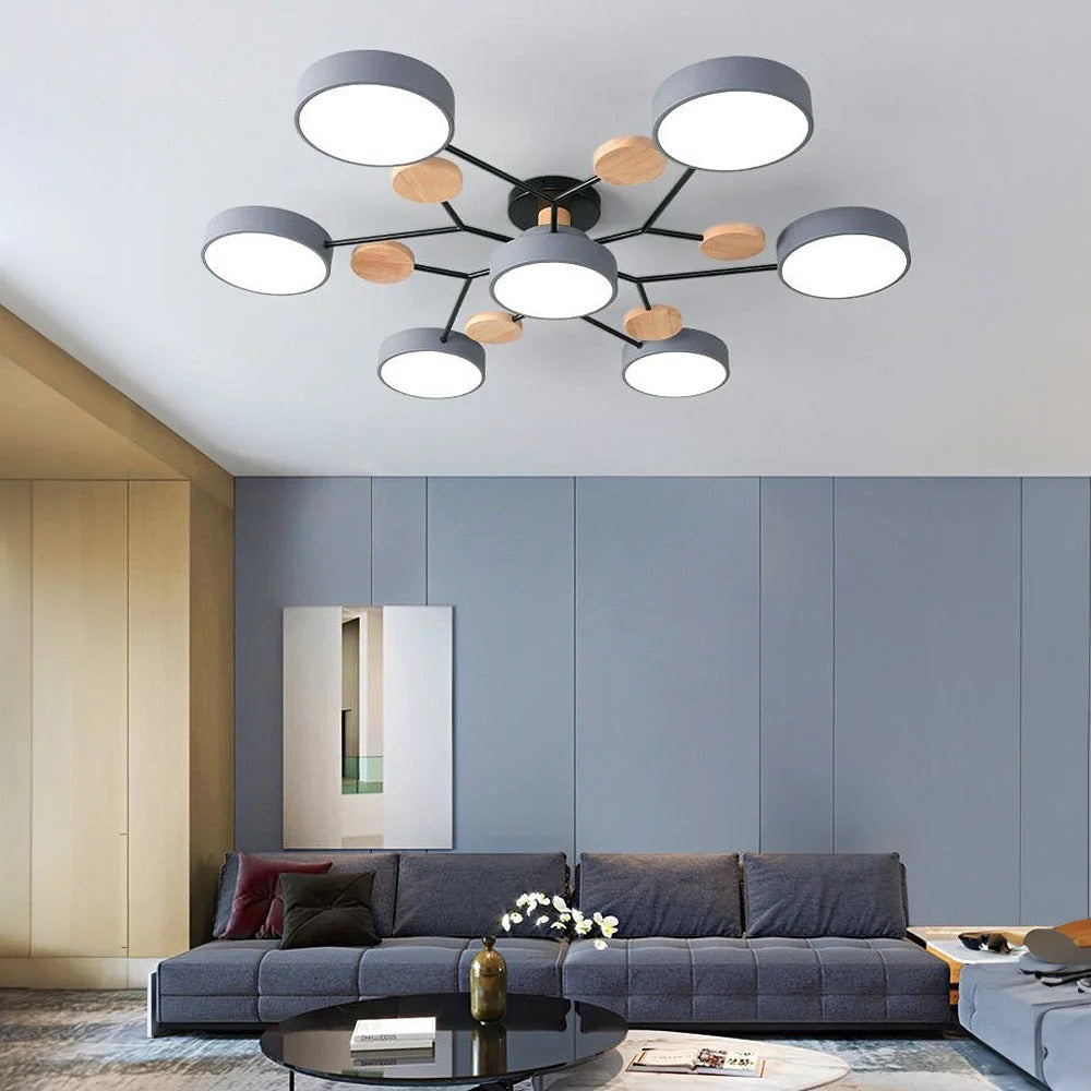 Modern LED Ceiling Light – Flush Mount Chandelier