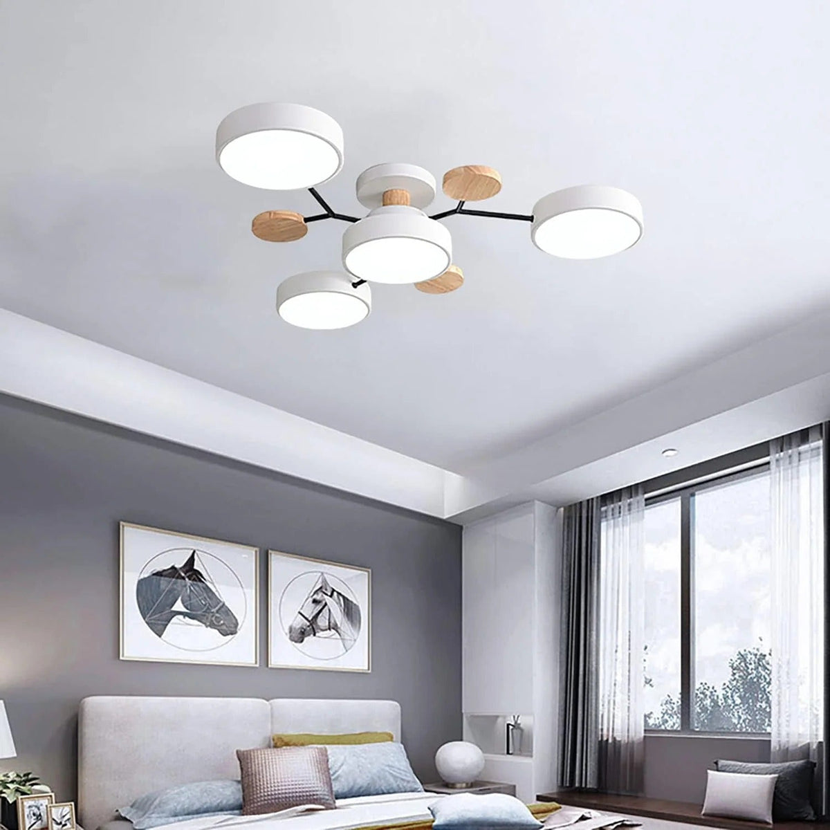 Modern LED Ceiling Light – Flush Mount Chandelier