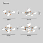 Modern LED Ceiling Light – Flush Mount Chandelier