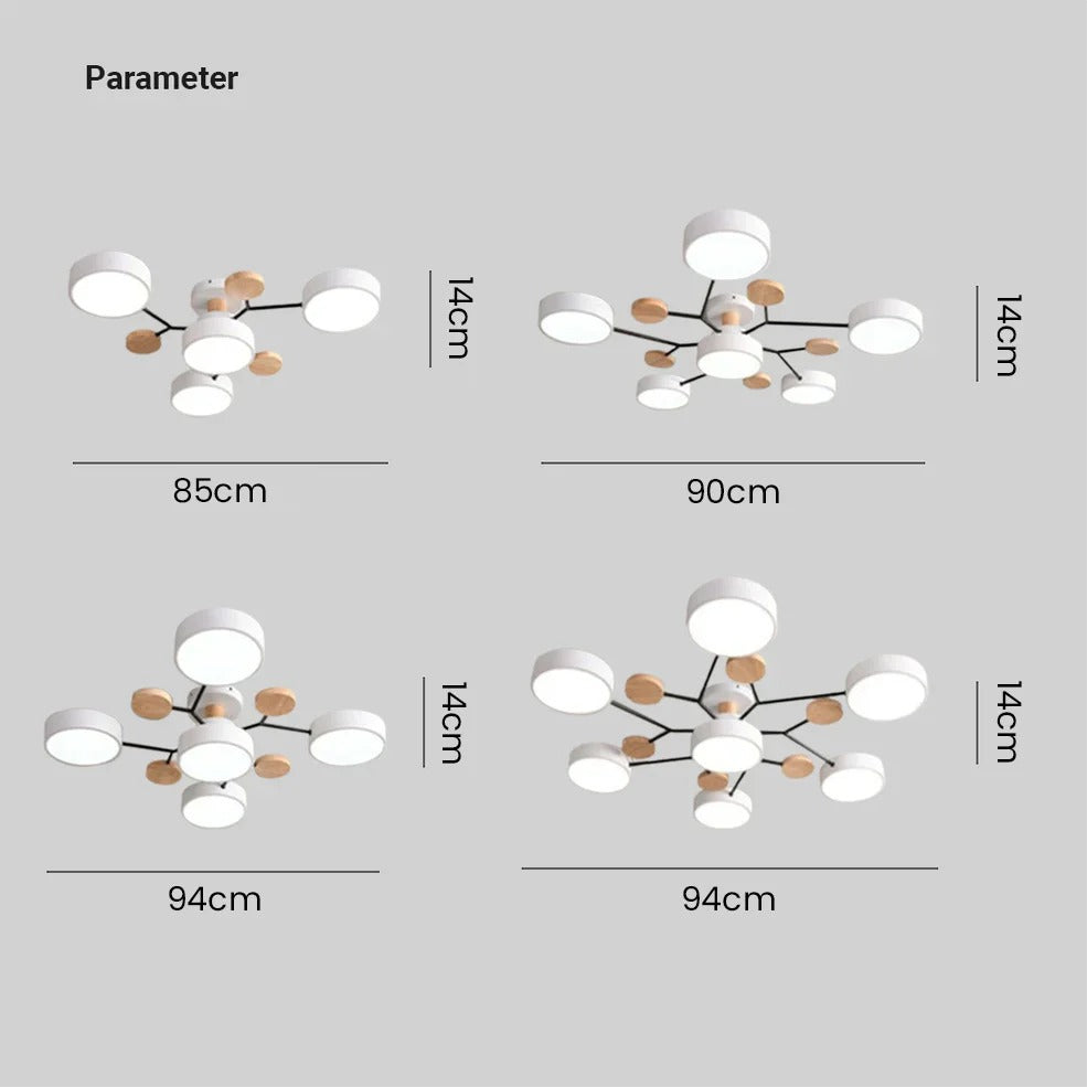 Modern LED Ceiling Light – Flush Mount Chandelier