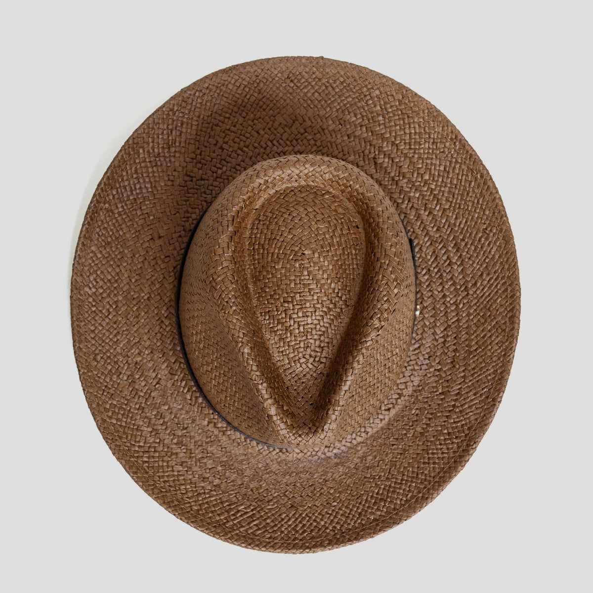 Modern Minimalist Straw Fedora Hat – Coffee | Boneroshop