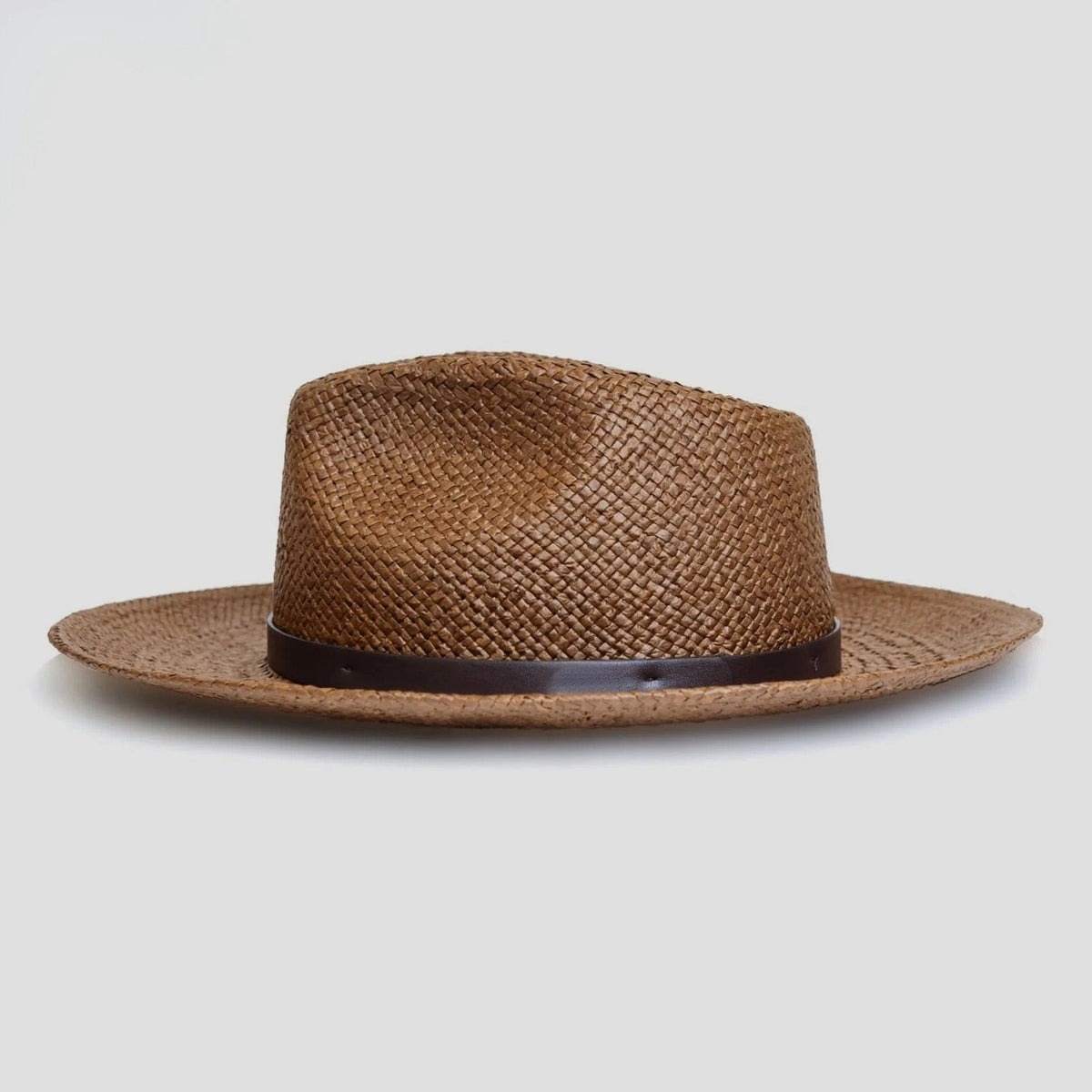 Modern Minimalist Straw Fedora Hat – Coffee | Boneroshop