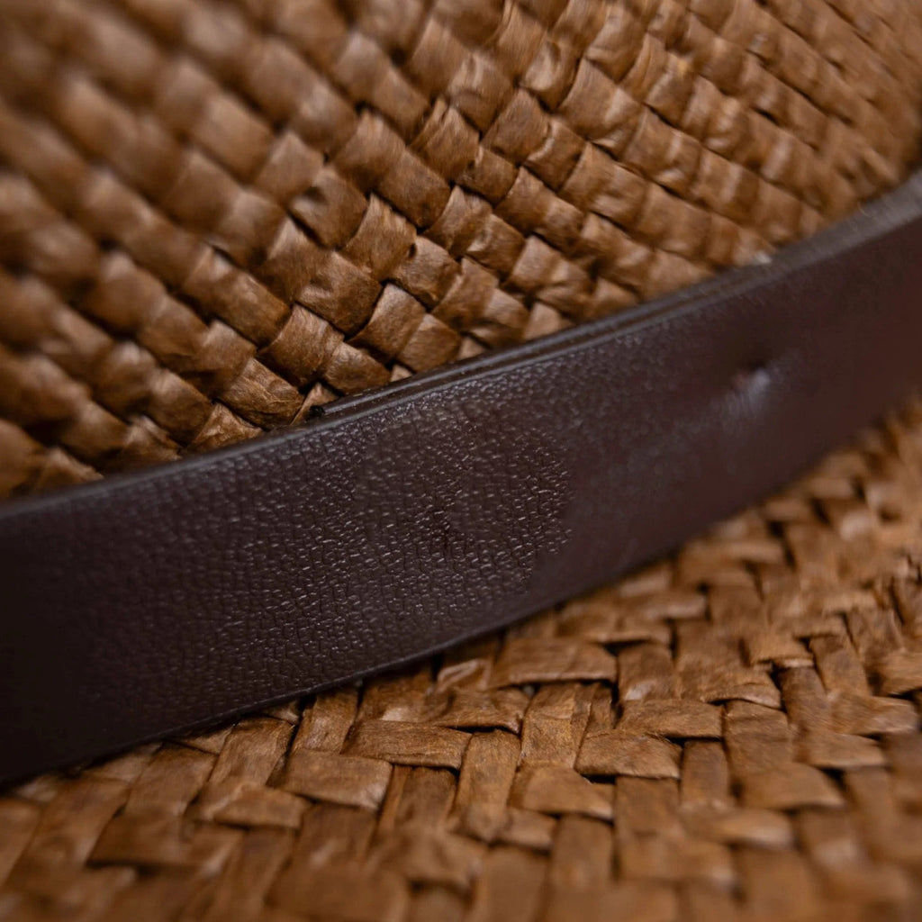 Modern Minimalist Straw Fedora Hat – Coffee | Boneroshop