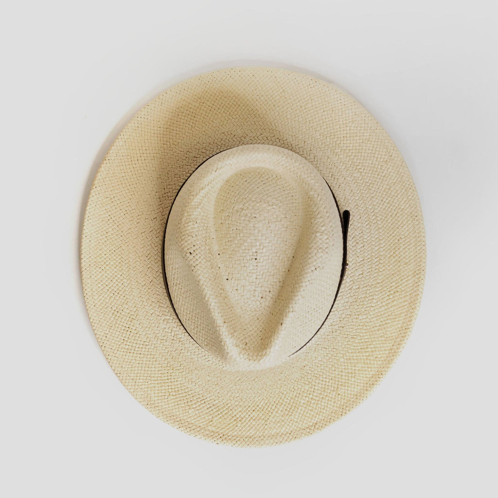 Modern Minimalist Straw Fedora Hat – Coffee | Boneroshop