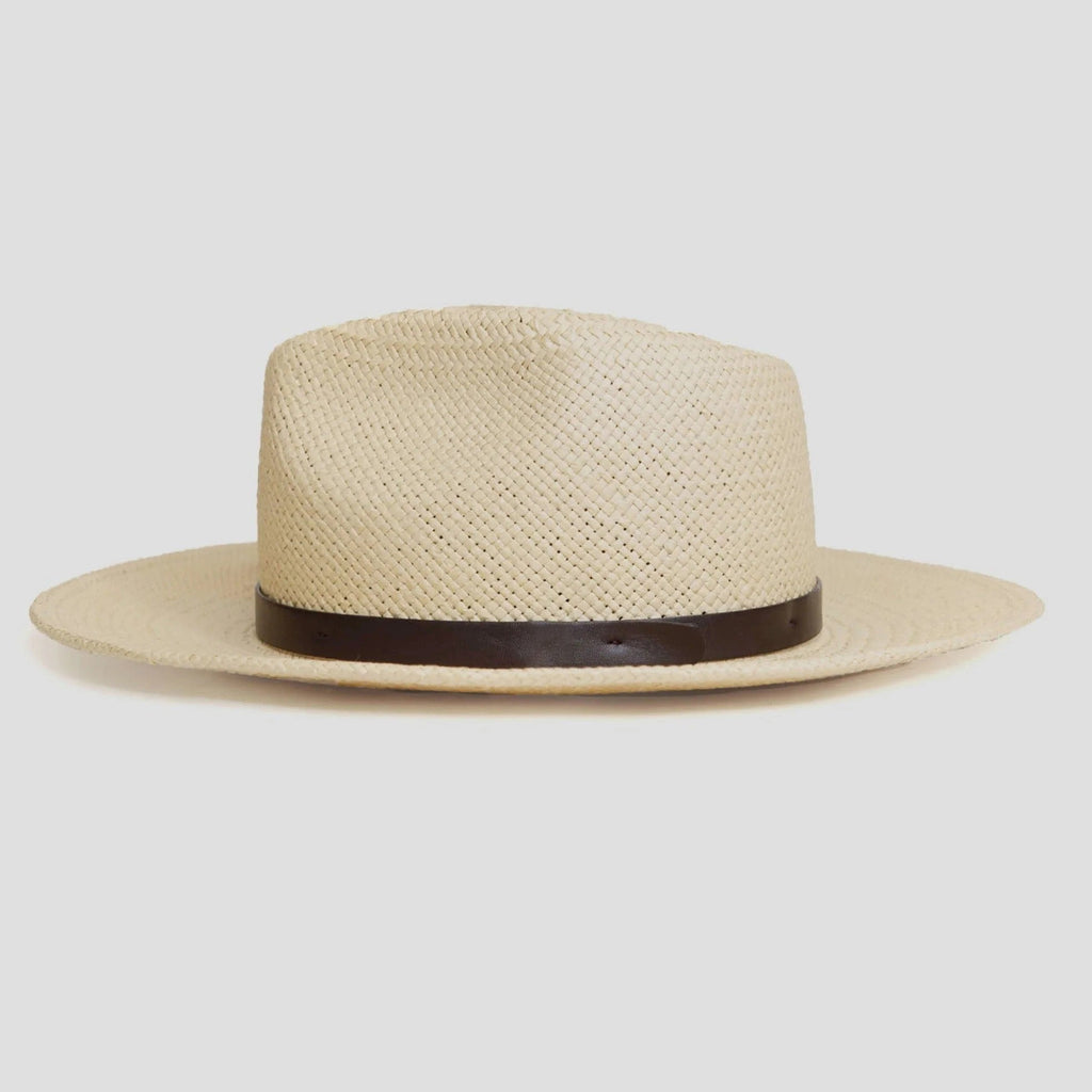 Modern Minimalist Straw Fedora Hat – Coffee | Boneroshop