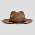 Modern Minimalist Straw Fedora Hat – Coffee | Boneroshop