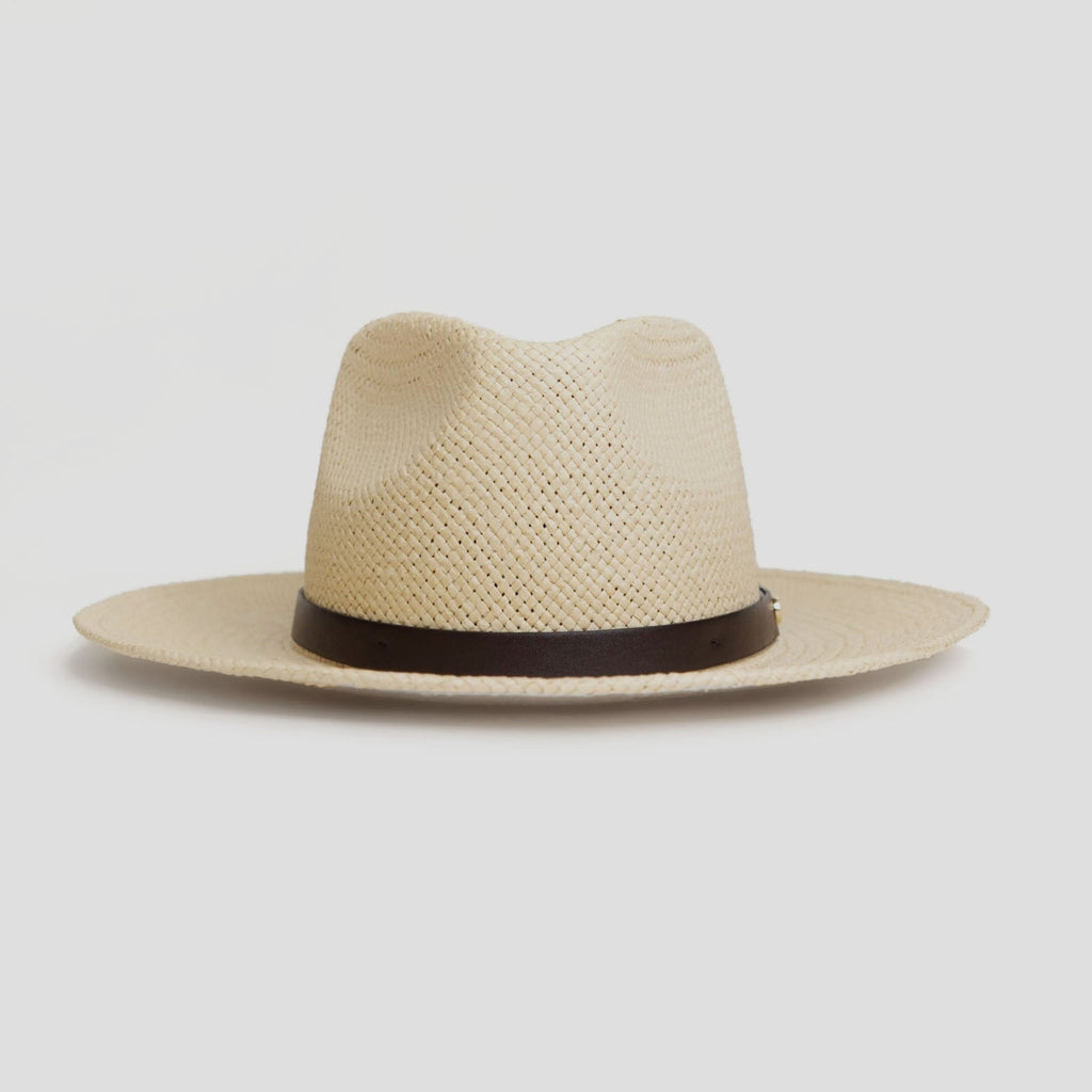 Modern Minimalist Straw Fedora Hat – Coffee | Boneroshop