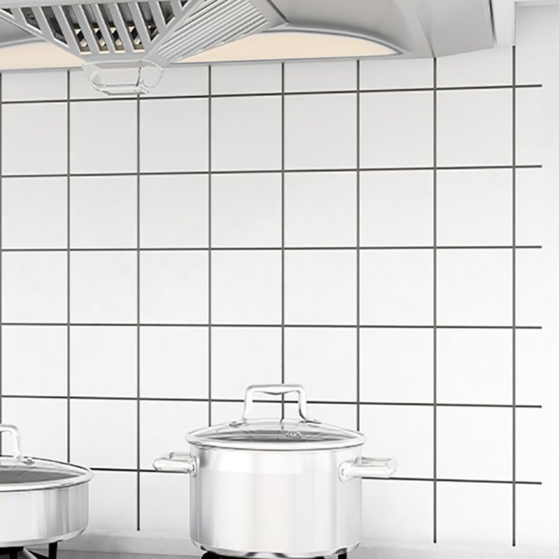 Modern peel and stick PVC tile grid pattern self-adhesive wallpaper