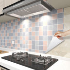 Modern peel and stick PVC tile grid pattern self-adhesive wallpaper