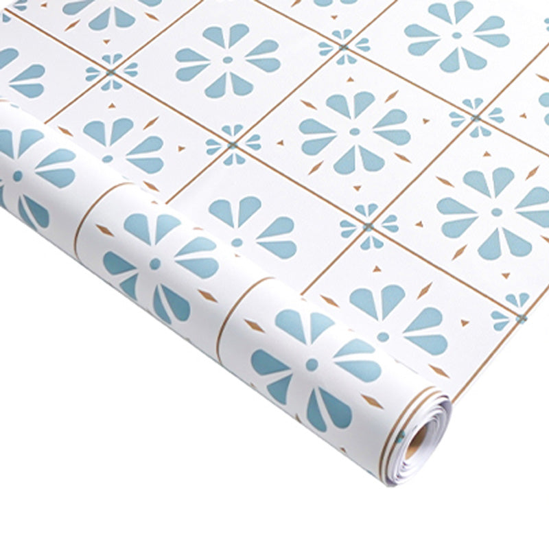 Modern peel and stick PVC tile grid pattern self-adhesive wallpaper