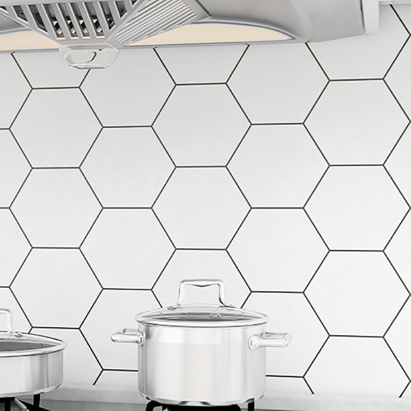 Modern peel and stick PVC tile grid pattern self-adhesive wallpaper