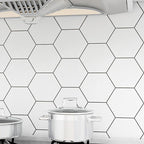 Modern peel and stick PVC tile grid pattern self-adhesive wallpaper